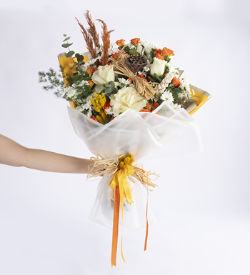 istanbul gül papatya buketi sarı çiçek buketi aynı gün çiçek