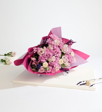 istanbul kasımpatı buketi lila pembe çiçek buketi aynı gün 